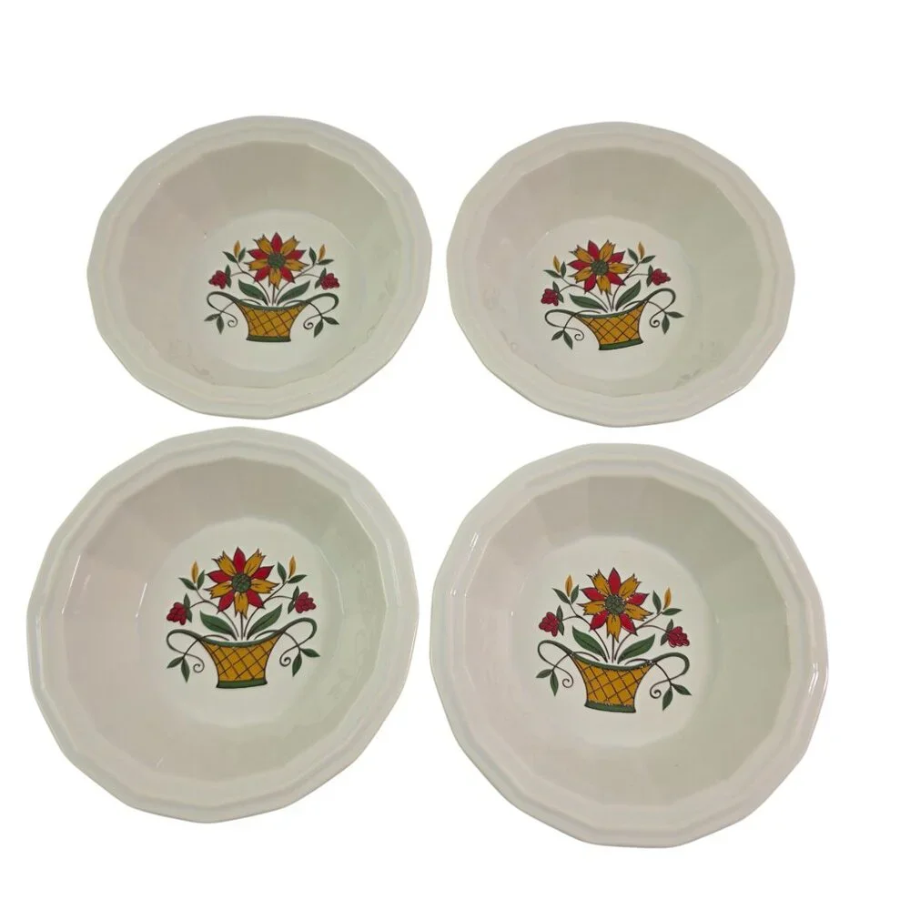 Homer Laughlin Bayberry Earthenware Appetizer Berry Bowls – Set of 4